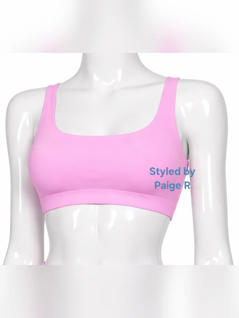 💕NWT SKIMS RARE Swim Tank Swimsuit Bikini Top Baby LIGHT PINK XL